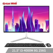 长城(Great Wall)一体机电脑商务办公家用台式机整机 21.5英寸 i3-4000M 8G 256G