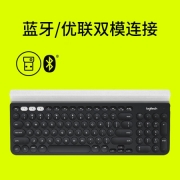 罗技（Logitech）K780 多设备 无线蓝牙键盘 办公键盘 超薄键盘 平板IPAD笔记本键盘 全尺寸 黑色